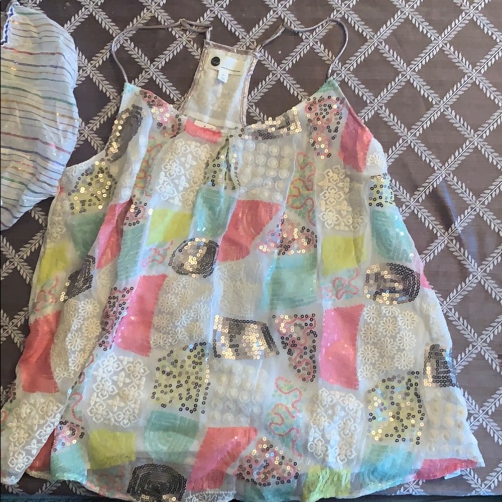 Anthropologie spaghetti strap tank